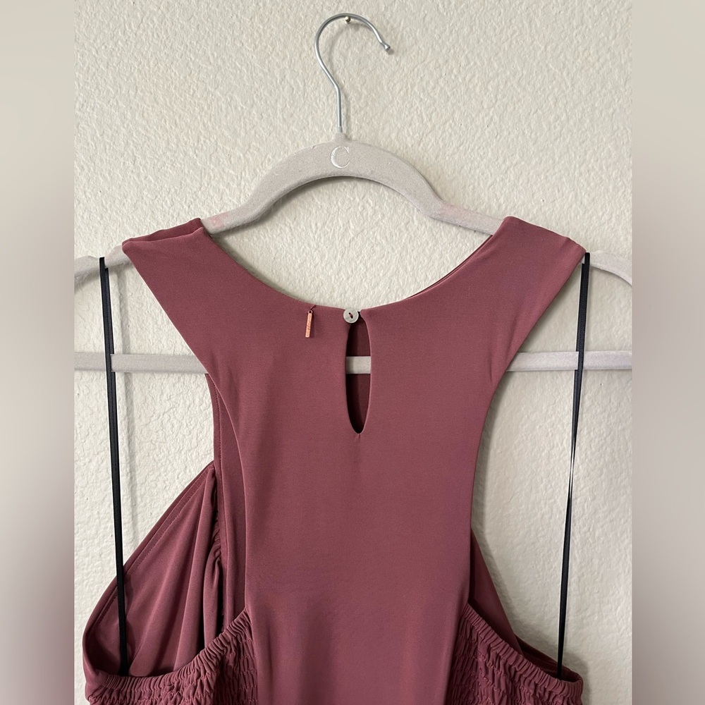 NWT Misa Los Angeles Lyra Cut Out Jersey Knit Maxi Dress in Cocoa Womens Size L - Picture 5 of 14